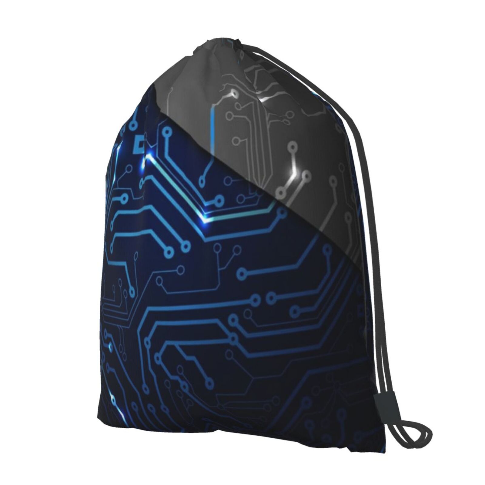 Elektronische Printplaat Art Koord Rugzak Tas Cinch Tas Sporttas Size 42Cm * 50Cm