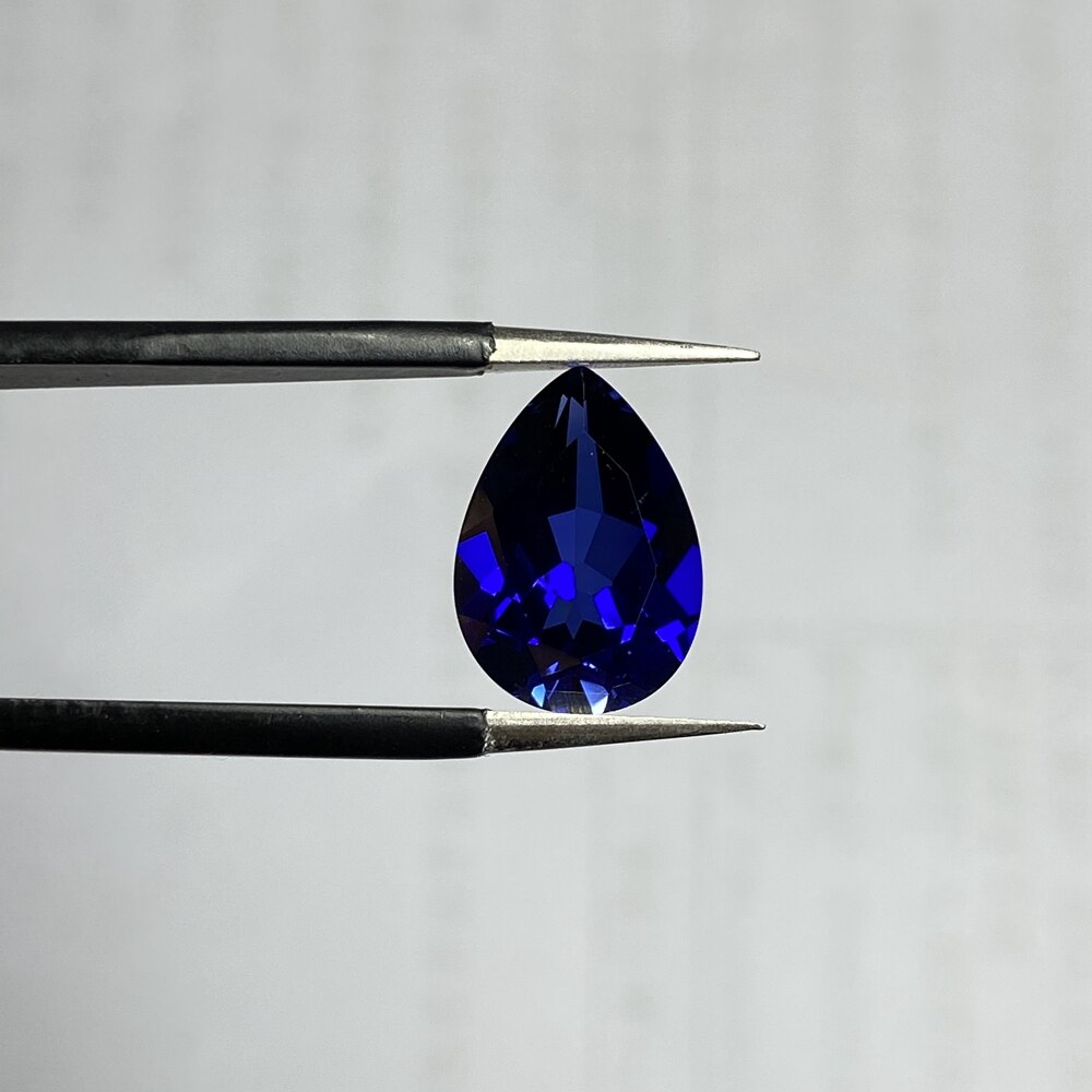 10X14Mm Peervorm 5A 6 Carat Losse Gemston Korund Royal Blue Sapphire