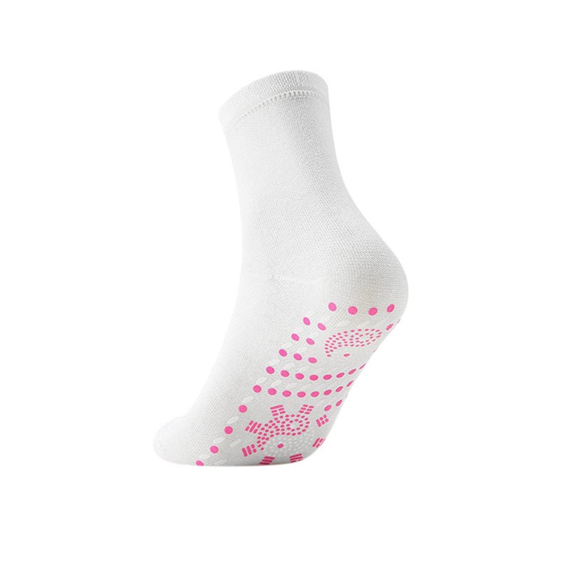 Self-heating Socks Tourmaline Magnetic Socks For Outdoor Skiing Hiking Winter Warm Cycling Camping Heated Socks Sport: WHITE