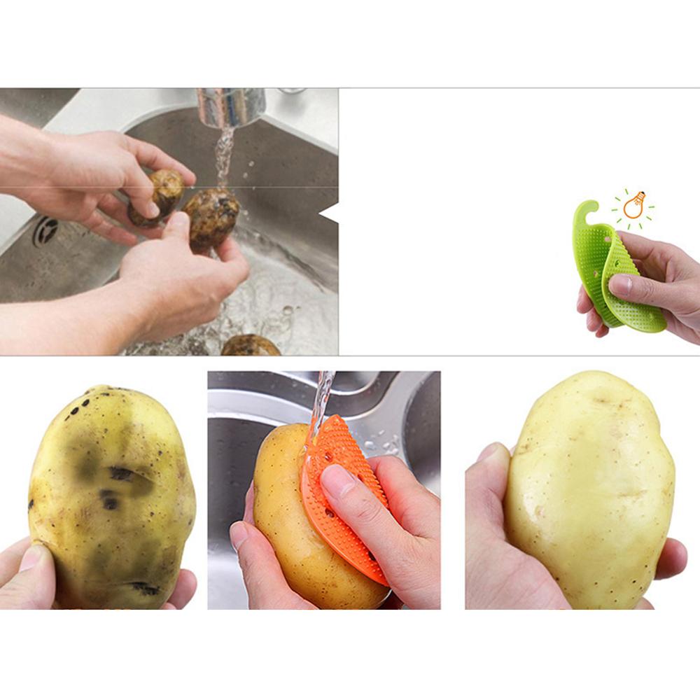 Multi-functional Protect Hand Dirt Clean Brushes Easy Cleaning Tools Potato Scrubber Fruit Accessories Kitchen Gadgets 1 pcs