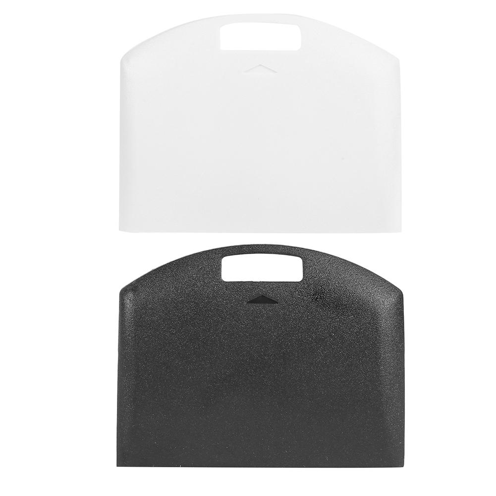 Cubierta de plástico para puerta trasera de batería, funda protectora para Sony PS Portátil PSP 1000, pieza de repuesto de 60x48x4mm, color blanco y negro, 1 unidad