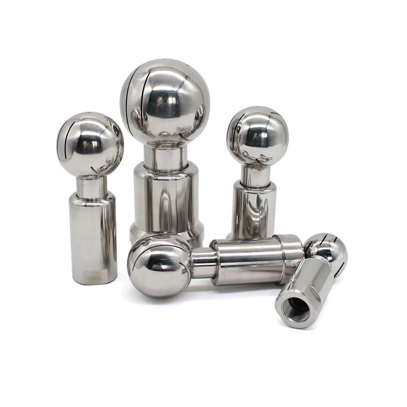 BSP1/2 "-2" Inch Stainleess Rotary Spray Bal Sanitair Vrouwelijke Draad Cip Tank Schoonmaken Hoofd 360 graden Dekking Wassen Fitting
