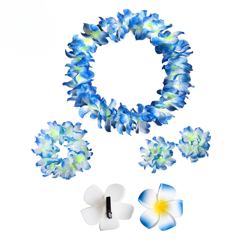 Hawaiiaanse bloemenkrans ketting Hawaii thema feestslinger zomer strand bruiloft verjaardag partij decor