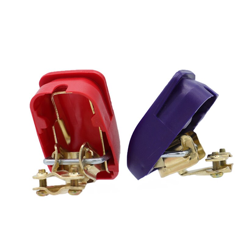Pair 12V Car Battery Terminals Connector Clamps Quick Release Lift Off Positive Negative for Cars Caravan Boat Motorhome