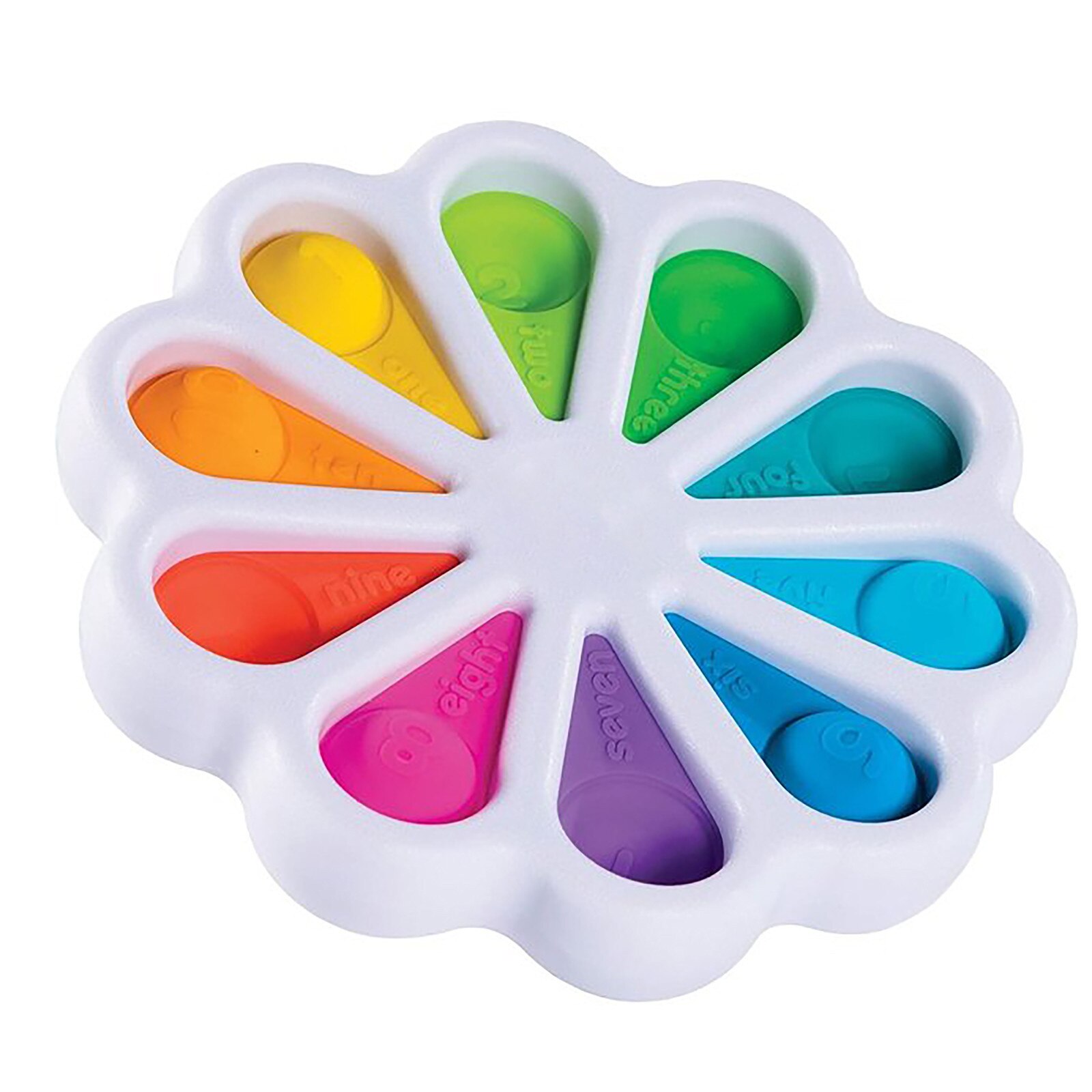 Popit-juguetes sensoriales de burbujas para adultos, juguete antiestrés blando para el autismo, Chico, flor Pop-it Figet,: 5PCS 