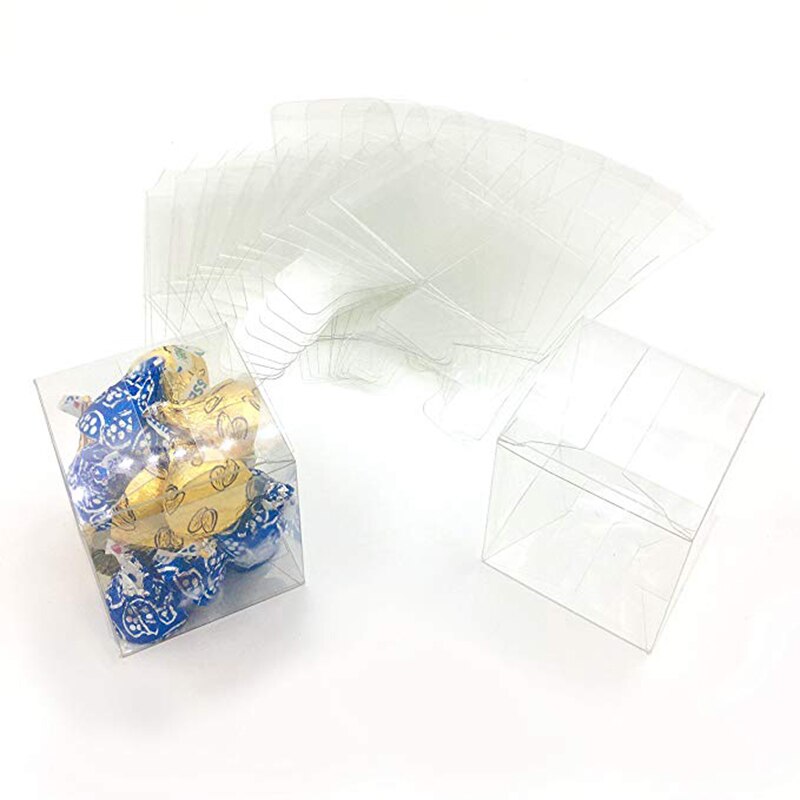 25pcs PVC Candy Box Birthday Party Event baby shower Decor Wedding Favor Party Supply bridesmaid Bag Box with Ribbon Flower