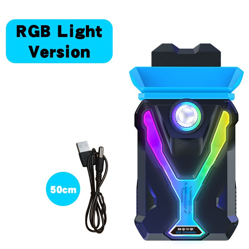 Cool RGB Light Gaming Laptop Cooler Silent Exhaust Laptop Cooling Pad For 12-21 Inches Notebooks 3600RPM Adjustable Wind Speed: RGB Light Version