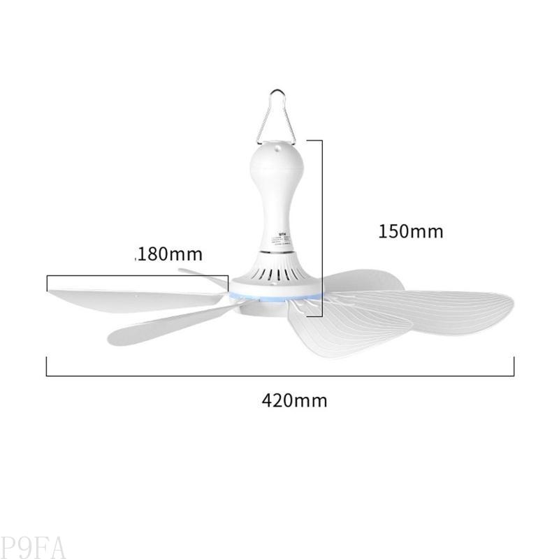 AP28 USB 5V Mini Ceiling Fan Energy-Saving 5W Summer Cooling Fans for Home Dormitory Camping Tent 6