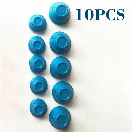10/20/30 pçs/set Borracha Macia Cuidado Do Cabelo Mágico Modelador de Cabelo Rolos de Silicone Sem Calor Sem Grampo de Cabelo curling Styling Ferramenta DIY: 10PCS Blue