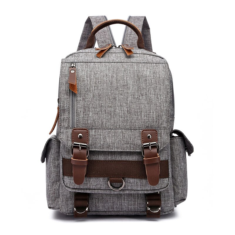 Mini Zaino Da Viaggio Uomini Donne Multifunzione Piccolo Impermeabile di Oxford del Sacchetto di Petto Vintage Casual di Scuola del Sacchetto di Spalla Crossbody B078: Backpack Gray