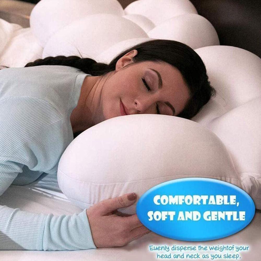 Oreiller de sommeil complet de égyptienne, oreiller doux multifonction, repose-tête en 3D, pour le cou