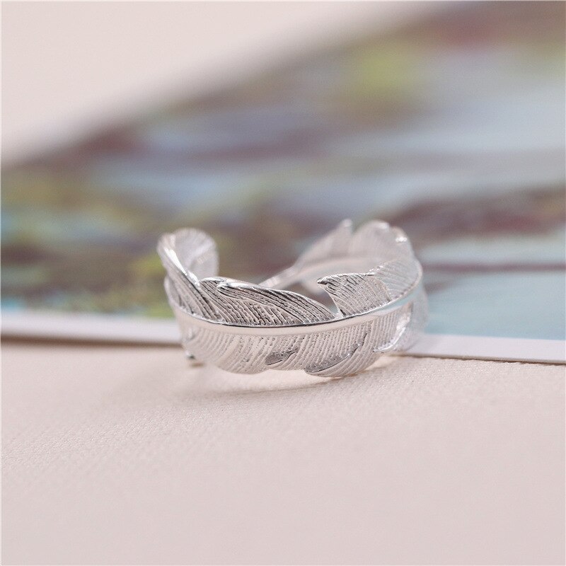 Vintage Punk Große Feder Ringe für Frauen Männer Retro Antike Finger Ring Party Schmuck NEUE