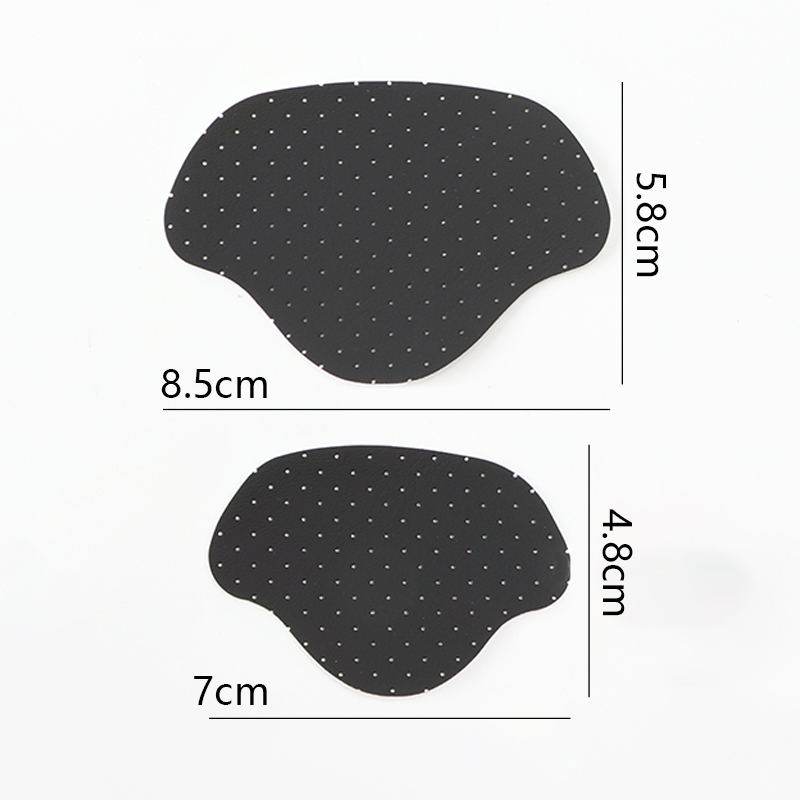 Subvención para reparación de talones zapatos adhesivos con agujeros plantillas para zapatillas parche almohadillas para talón pegatina protectora para talón insertos antidesgaste para el cuidado de los pies 4 Uds