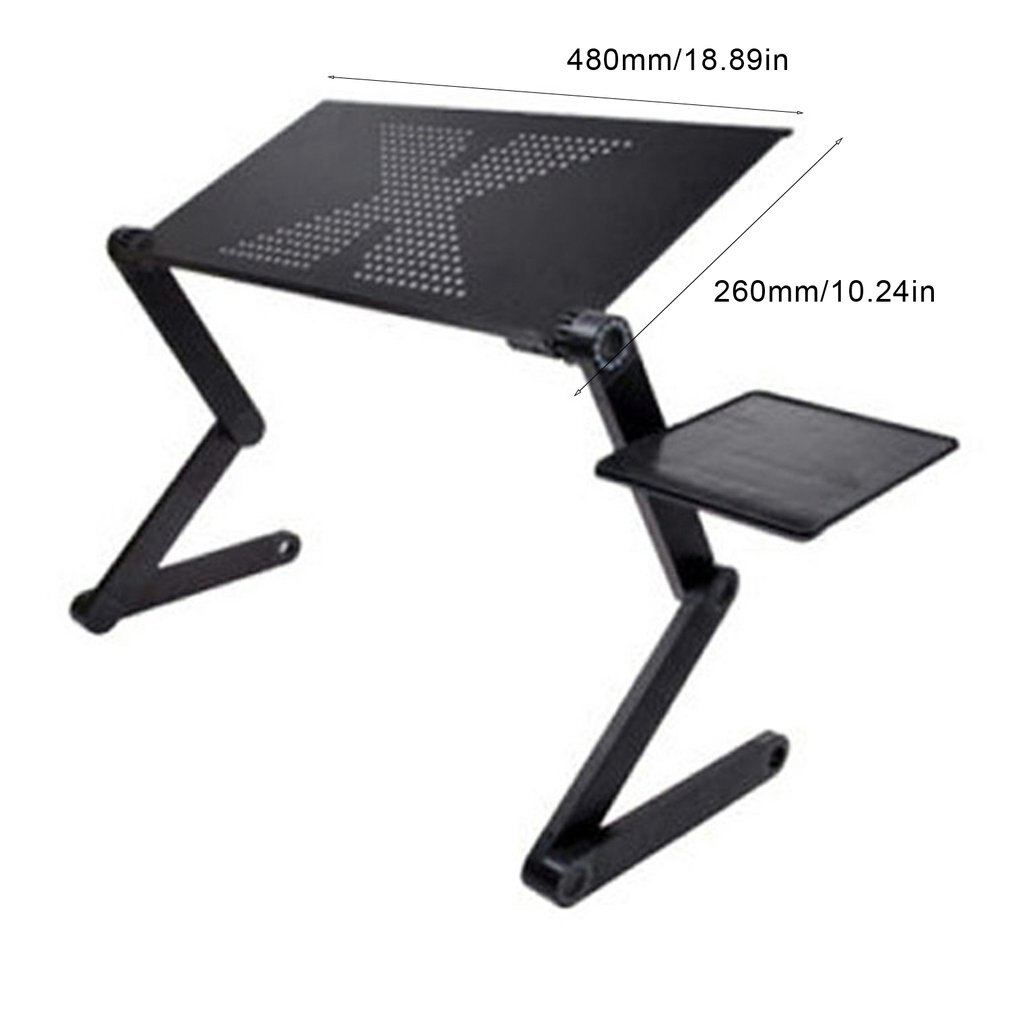 Draagbare Verstelbare Laptop Tafel Opvouwbare Laptop Bureau Met Muismat Voor Netbook Computer Mesa Para Notebook Stand Voor Slaapbank