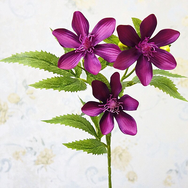 3 Stuks Kunstmatige Jasmijn Bloemtakken 72,9 Cm - Nep Jasmijn Voor Decoratie