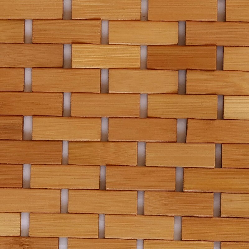 Bathroom Door Mat Bamboo Floor Mat Bamboo Mat Splicing Kitchen Waterproof Anti-slip Mat Hotel Bathroom Mahjong Mat