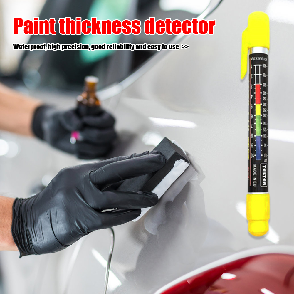 Car Inspection Paint Tester Thickness Detector Gauge Crash Check Test Paint Tester with Magnetic Tip Scale Inspection Tools