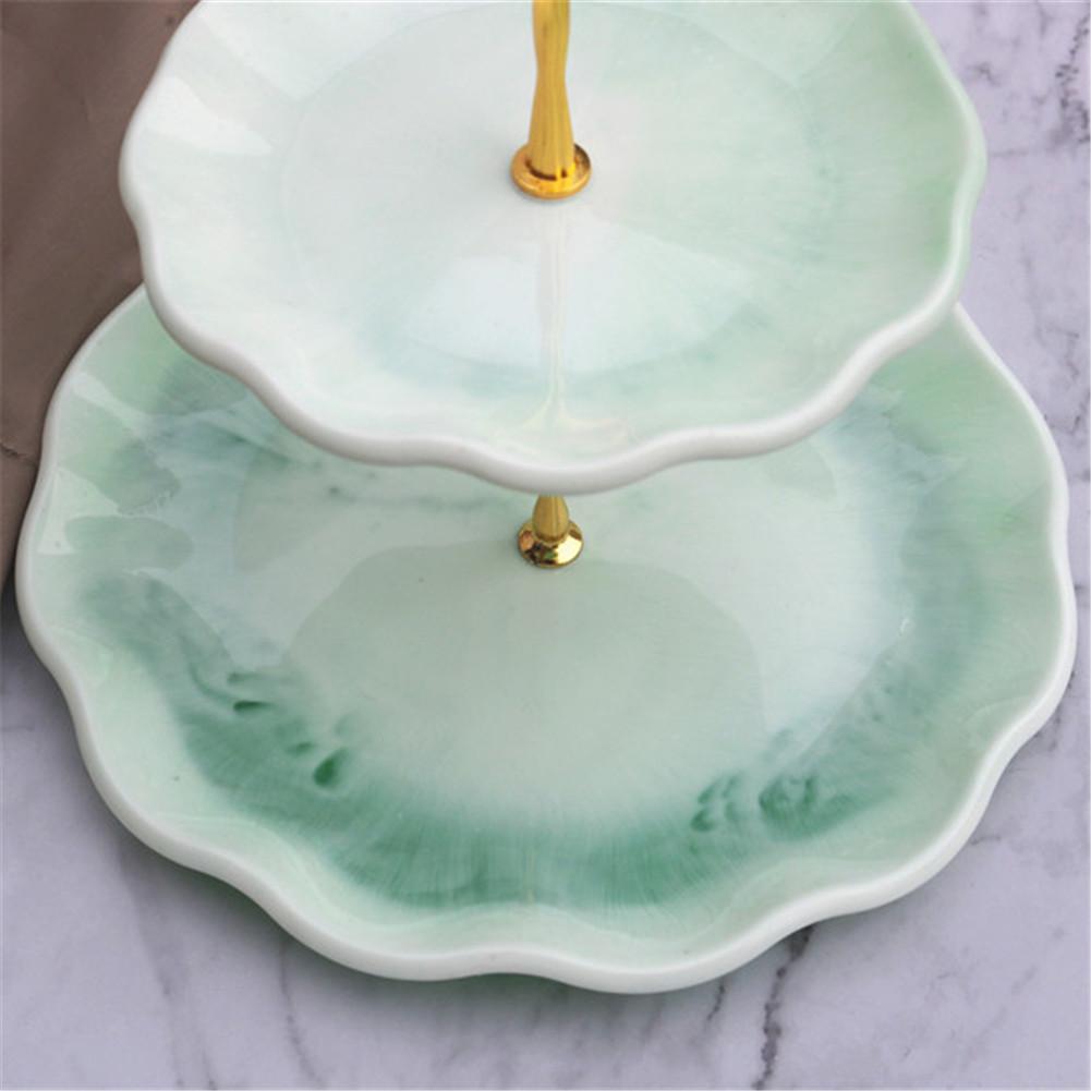 2 Tier Cake Fruit Tray Mold Crystal Epoxy Resin Casting Mold Food Serving Tray Silicone Mould For DIY Crafts Fruit Plate Mold