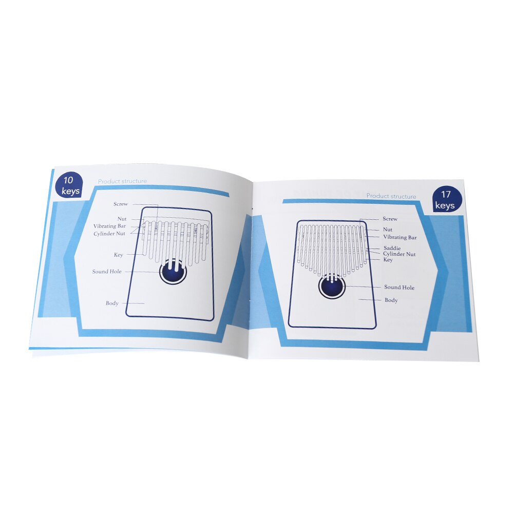 Thumb Piano Tekst Leren Boek Gids Muziek Liefhebbers Spelen Instrument Kalimba Vel Accessoires Voor Kinderen Beginners