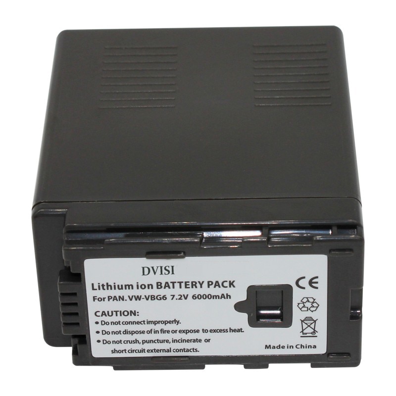 1Pc 7.2V 6000mAh VW-VBG6 Li-Ion Batterij VW VBG6 VWVBG6 Oplaadbare Camera Batterij voor Panasonic AG-HMC154ER HMC154GK AG-HMC154P