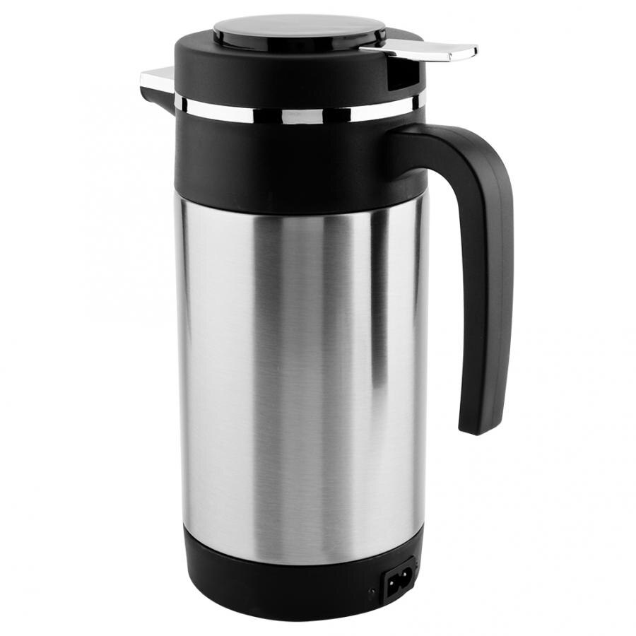 1200ML Stainless Steel Car Electric Kettle Coffee Tea Thermos Water Heating Kettle Mug Cup 12V Car Heater Kettle