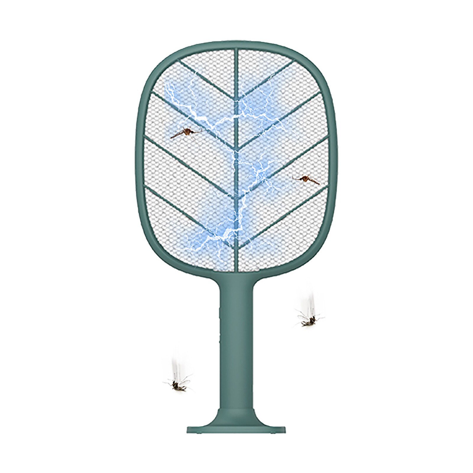 Raquette anti-moustiques électrique, 2200v, avec lampe Uv, Rechargeable par Usb, 1200mah, piège, pour tuer les insectes volants, pendant l'été: B