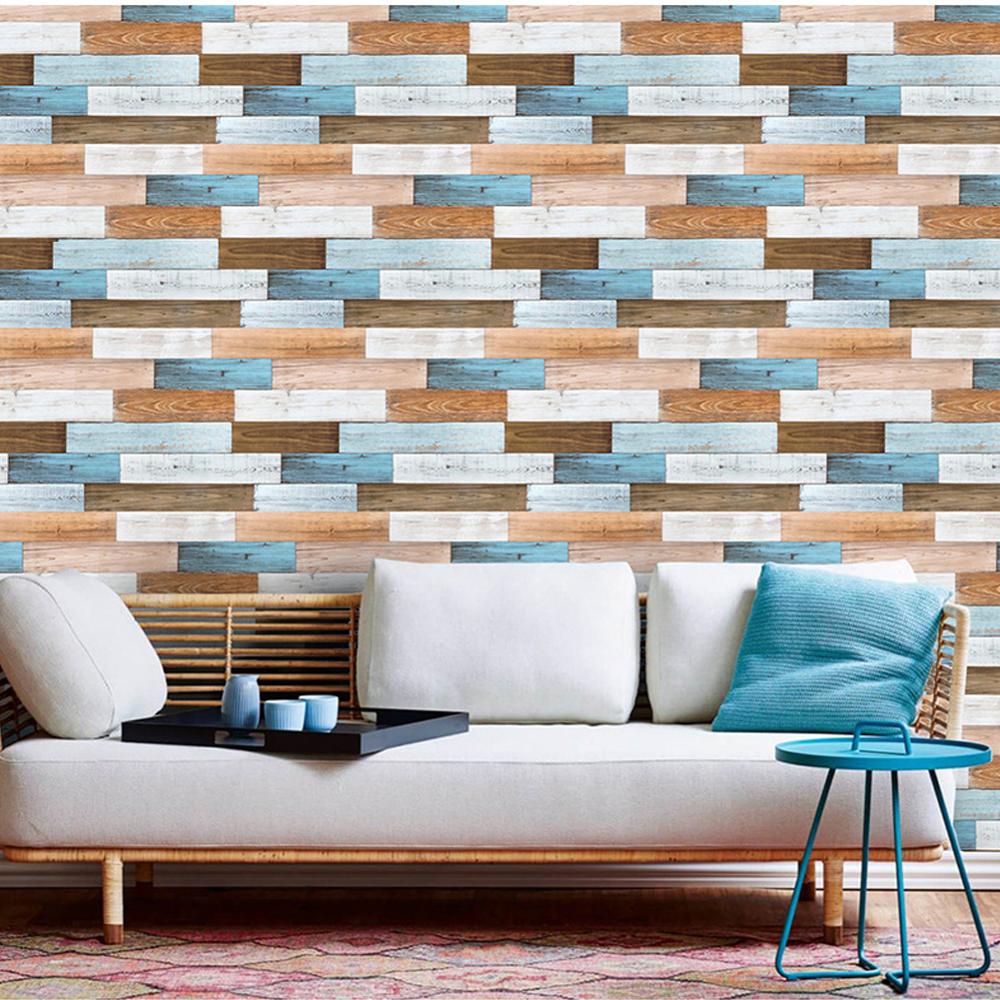 Waterdichte PVC Zelfklevend Vinyl Hout Behang Roll Voor Woonkamer Keuken Kinderkamer Slaapkamer Muren