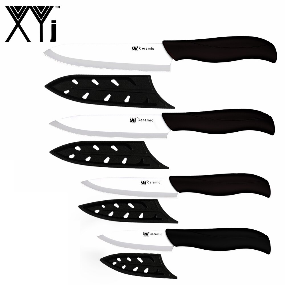 XYj 5 stücke Keramik Messer Set 6 ''Edelstahl Messer Stehen 3'' Schäl 4 ''Utility 5'' schneiden 6 ''Kochmesser Obst Werkzeuge: J