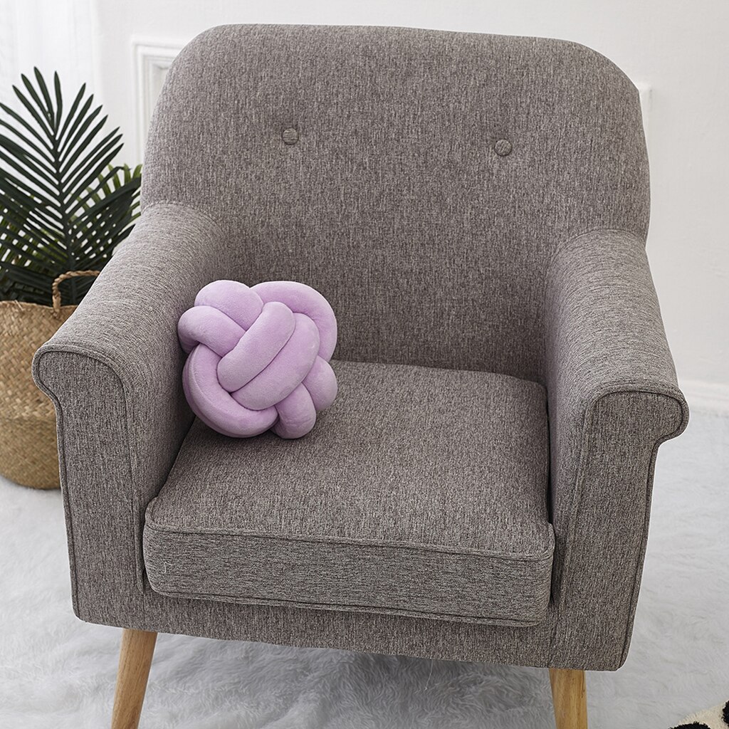 Liten knute pute dekorativ pute moderne hjem sofa dekor puter pute lilla blå gul