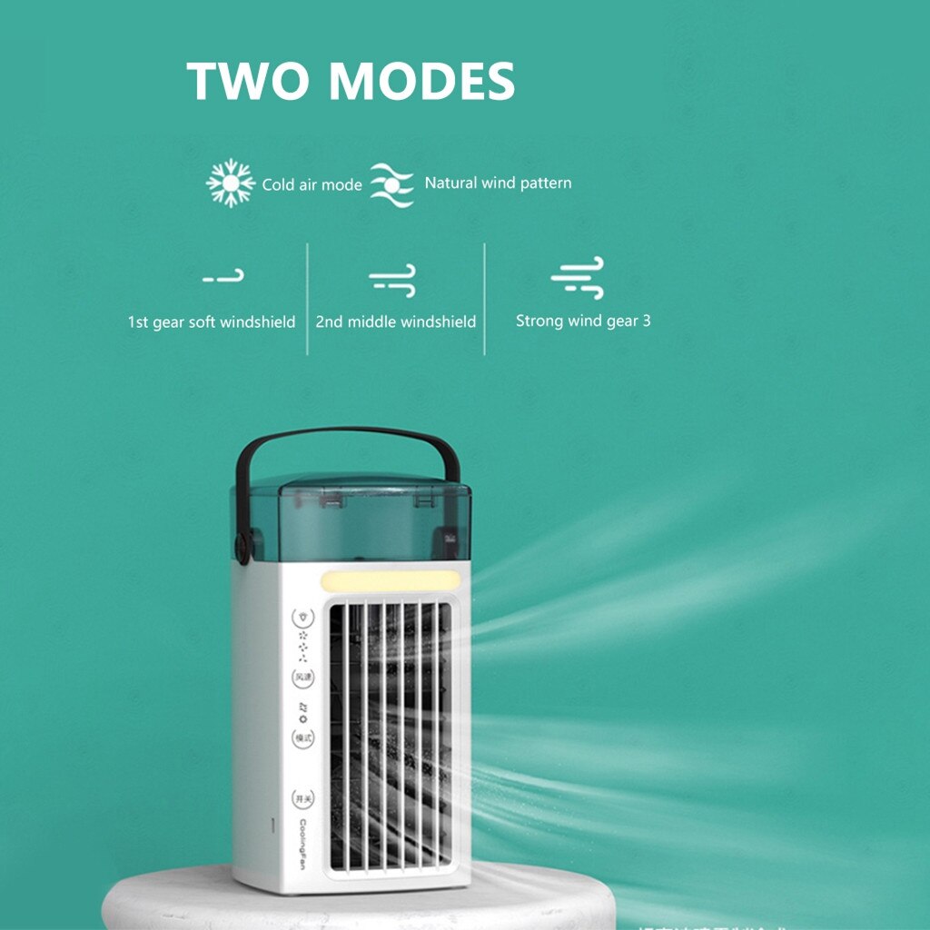 Portable Air Conditioner,Personal Air Cooler, Mini Air Purifier Compact Evapora Personal Space Cooler Fan Air Cooling Fan