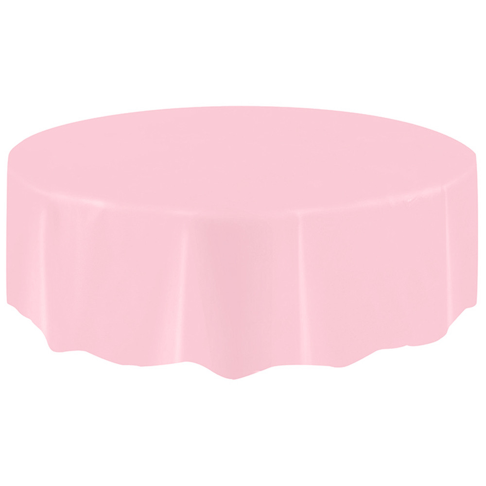 Ronde Tafelkleed Grote Plastic Ronde Tafel Dekken Doek Vegen Schoon Party Tafelkleed Covers Hulsel Ronde Скатерть Круглая: Pink