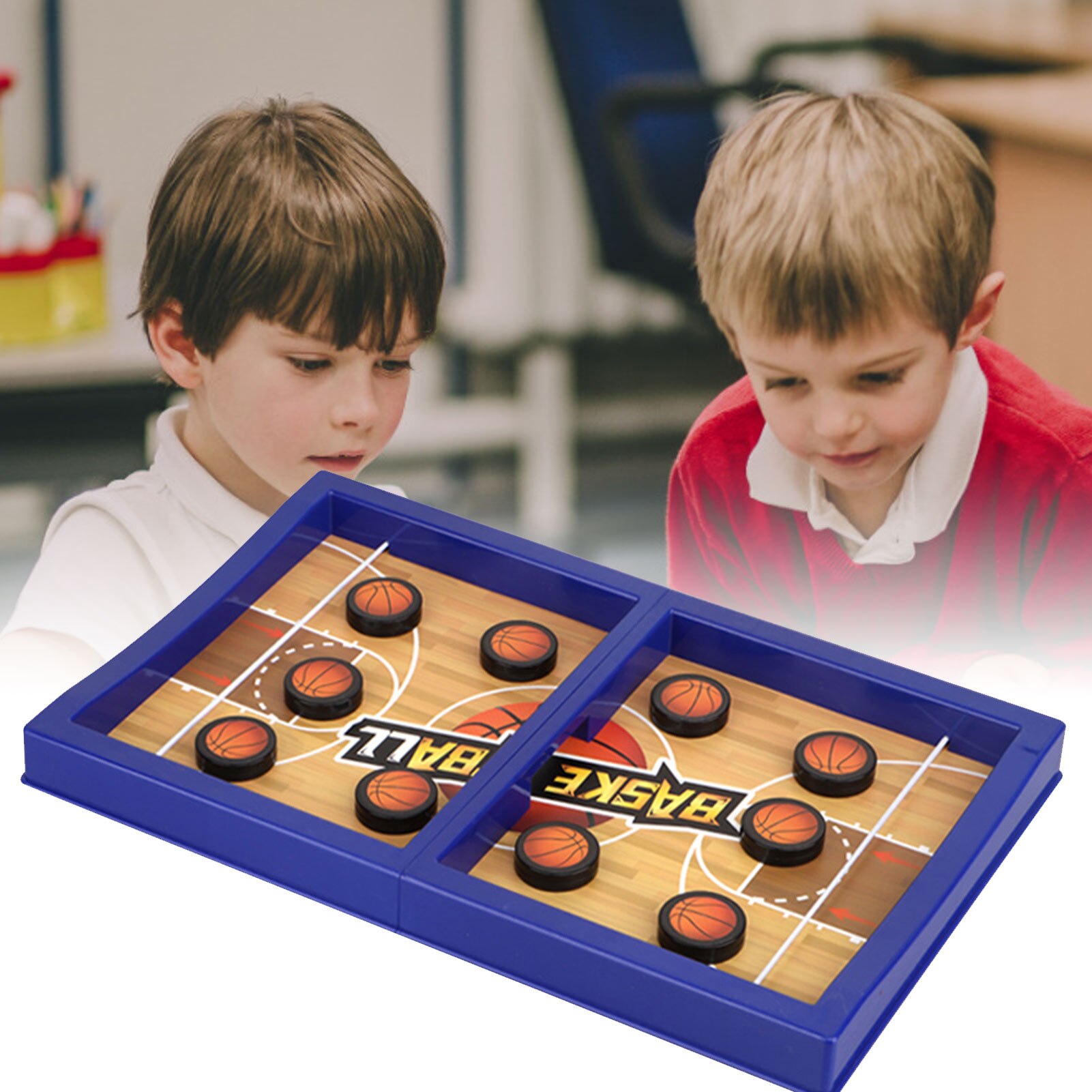 Board Game Bounce Schaken Eject Schaken Ouder-kind Interactieve Schaken Bounce Chesses Kinderen Puzzel Denken Board Game Speelgoed: Basketball