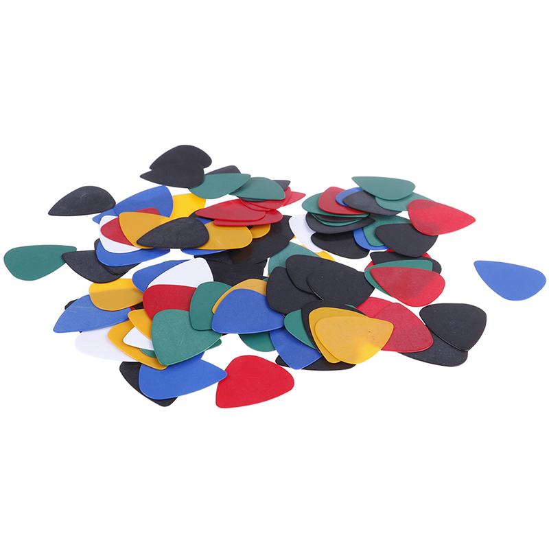100 unids/set púa de guitarra eléctrica púas de música acústica Plectrum 0,5mm de espesor accesorios de guitarra