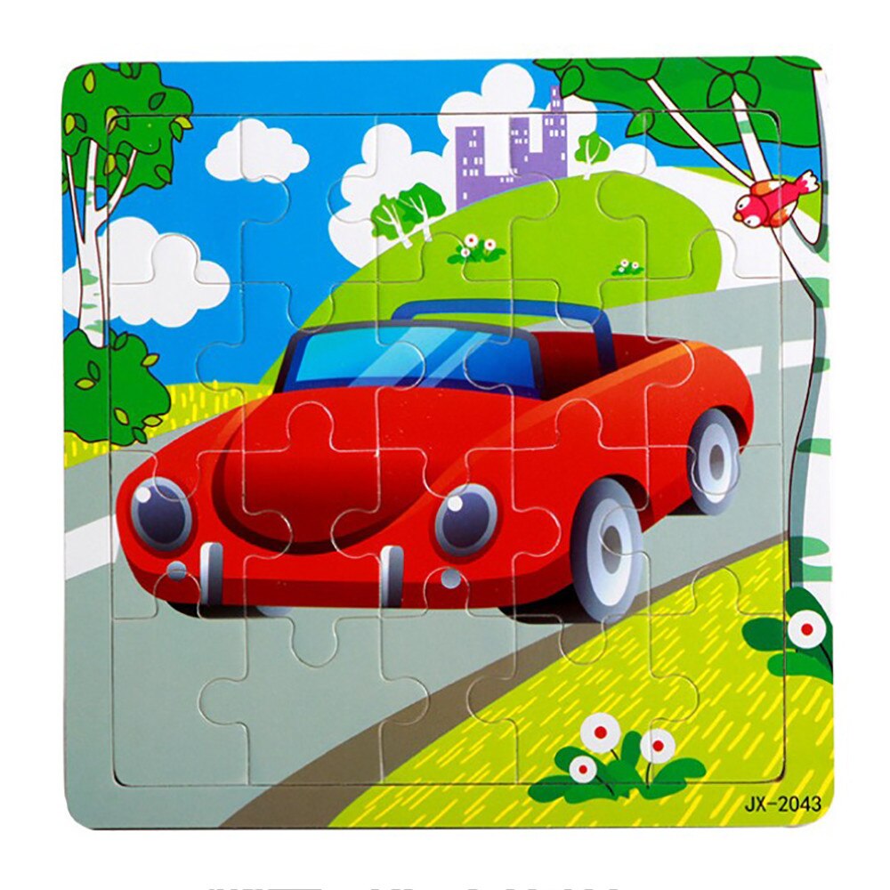 9/14/20 tabletten Kinder Spielzeug Holz Puzzle Holz 3D Jigsaw für Kinder Baby Cartoon Tier Verkehrs Puzzles pädagogisches Spielzeug Z925: F 20 tablets