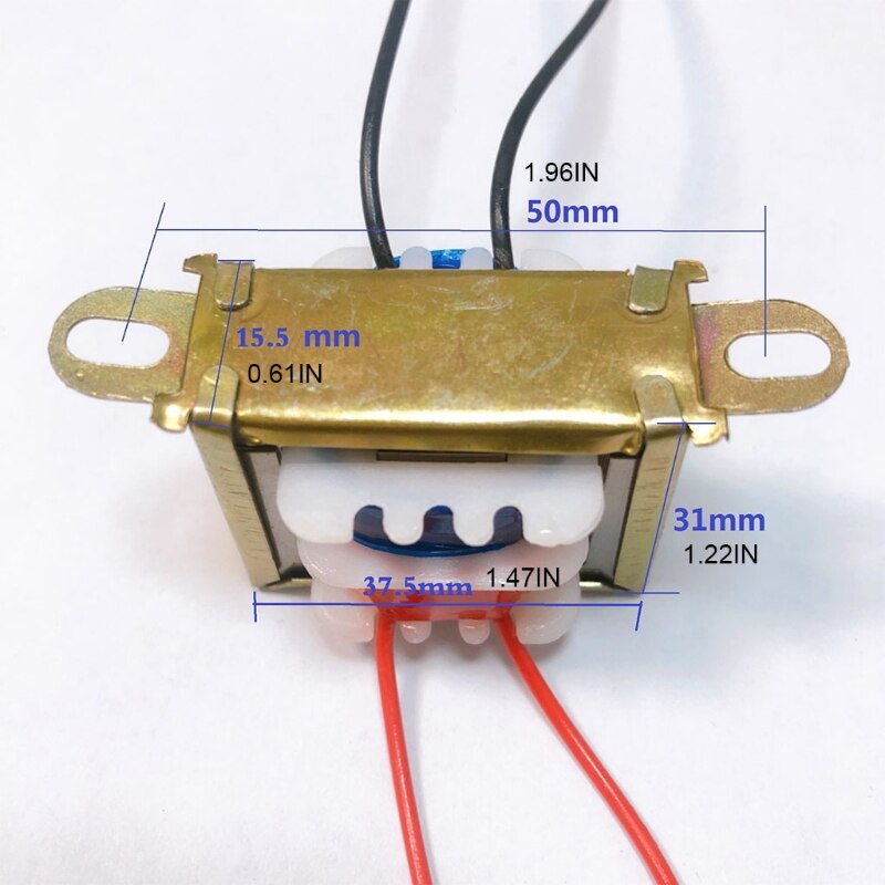 220v til 9v/12v- kablet transformator spenningstransformator strømomformer til elektronisk klokke