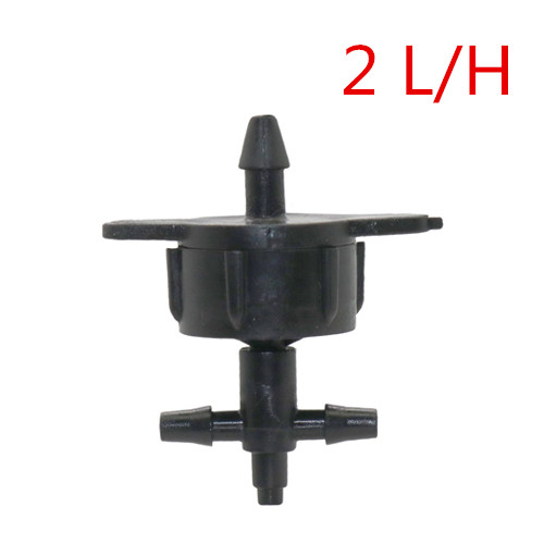 2/4/8L Steady Flow Dripper Met 3-Weg 5-Way Barb Connectors Landbouw Druppelirrigatie systeem Dripper Drip Pijl Adapter 100 Pc: Black