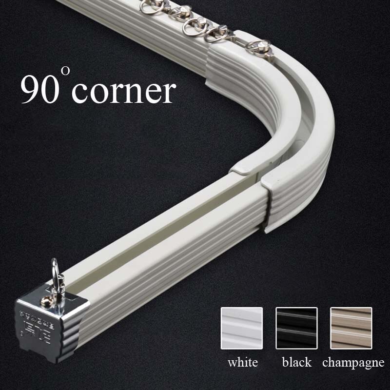 Curtain 90 Degree Corner Connector Curtain Tracks Pulley for LD1002 Curtain Accessories