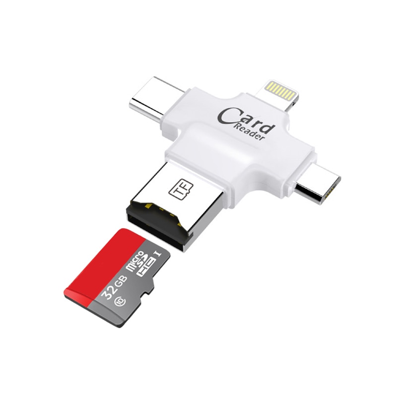 Lecteur de cartes mémoire 5 en 1 TYPE-C, adaptateu... - Grandado