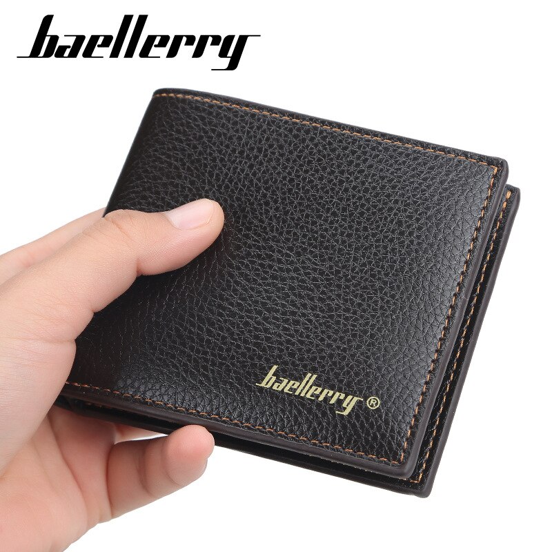 Baellerry Homme Pu Portefeuilles En Cuir Hommes Portefeuille Porte-Cartes De Visite Noir Vintage De Porte-Monnaie
