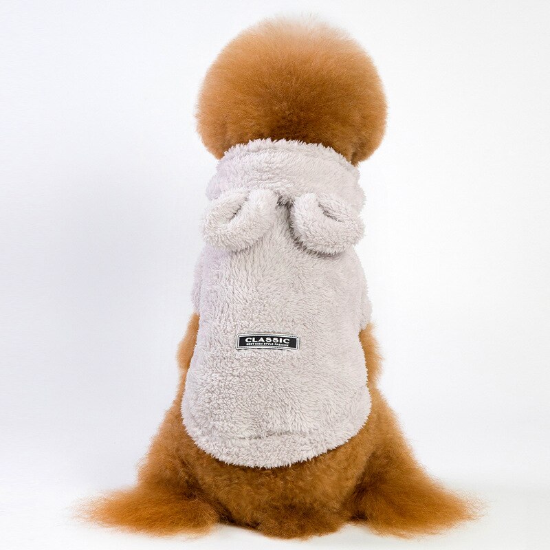 Winter Warm Large Dog Clothes Dog Hoodie Coat Sweater for Large dogs Pet Clothes Golden Retriever Labrador Alaskan: gray / XXXL