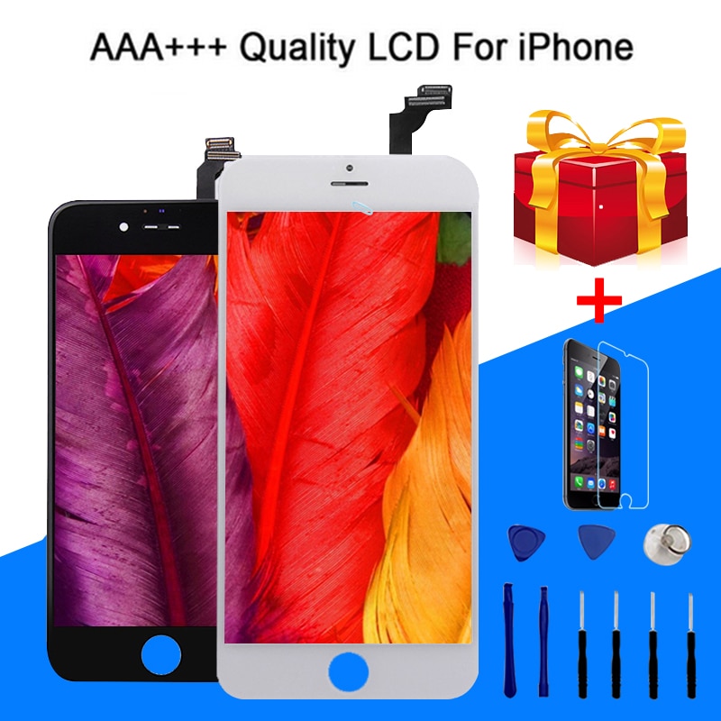 AAA+++ LCD For iPhone 6S 6 7 8 Plus X XR XS Max LCD Display 3D Touch Screen Digitizer Assembly Replacement Pantalla