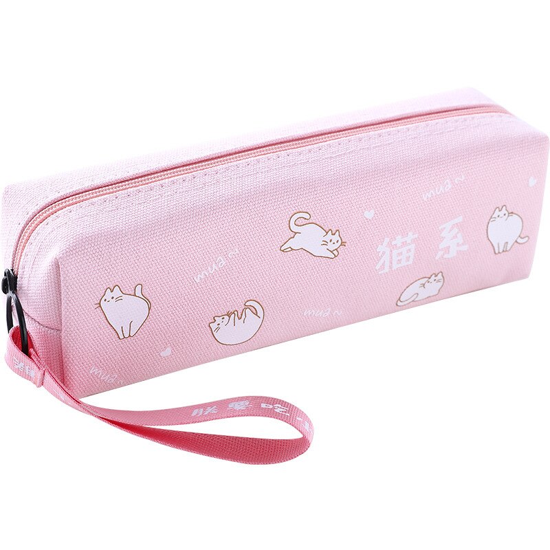 Creatieve Etui Gevallen Eenvoudig Stijl Rits Zakken Pen Houders Schoolbenodigdheden Briefpapier Kantoor Voor Jongens Of Meisjes