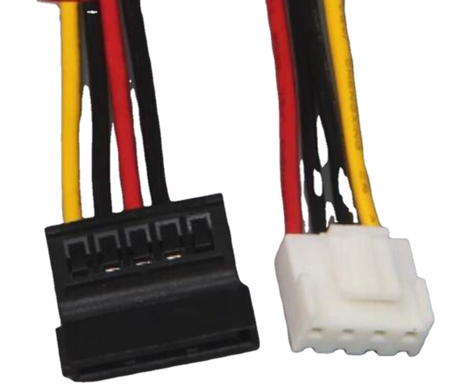 4Pin To 15pin SATA Power Socket Cable For Hikvision DAHUA Mini VCR IP Camera CCTV Hard Disk Power 30CM