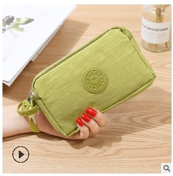 Women Canvas Small Coin Purse Card Zipper Wallet Holder Phone Bag Clutch HandbagCash Card Phone Holder Case Clutch Handbag: C