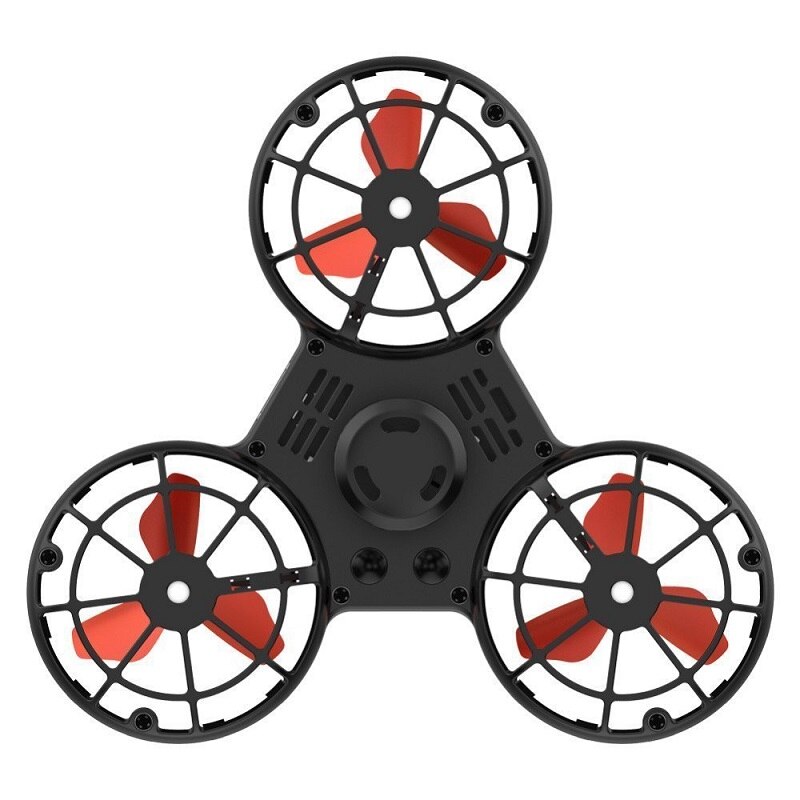Spinner volant jouet Spinner fléchettes Mini Rechargeable automatique rotatif à basse vitesse volant Fidget Spiner jouets anti-pression jouet: Black
