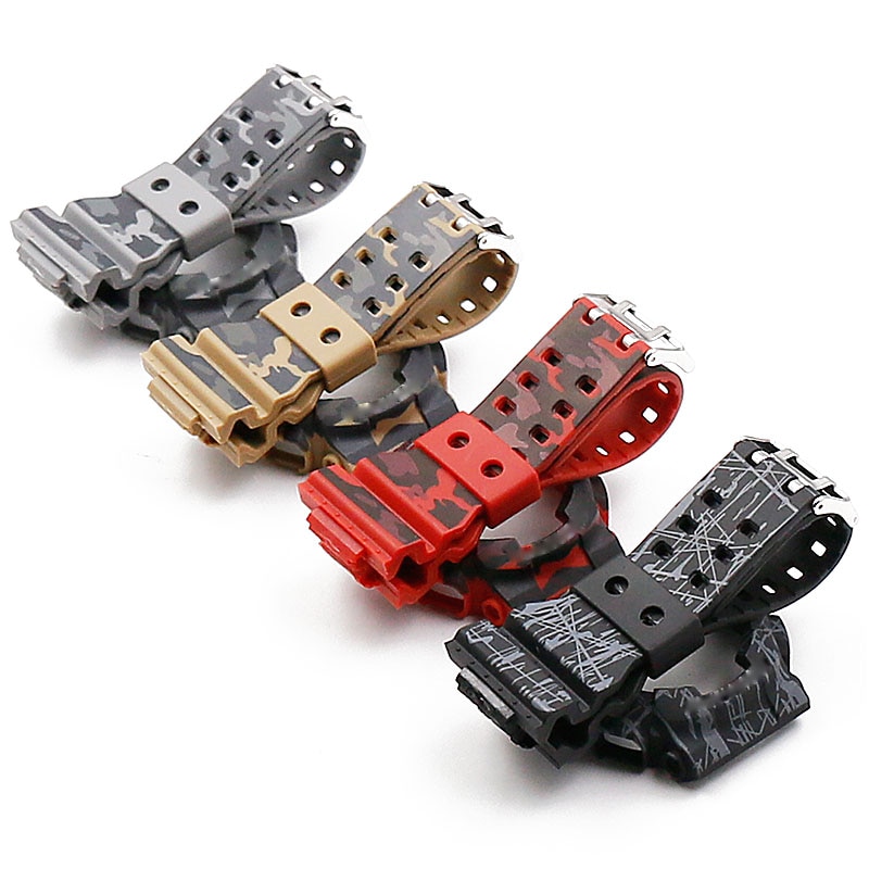 Camouflage résine bracelet montre pour hommes accessoires broche boucle sangle étui pour Casio CASIO G-SHOCK GD120GD100GA110GA100 hommes bracelet de montre