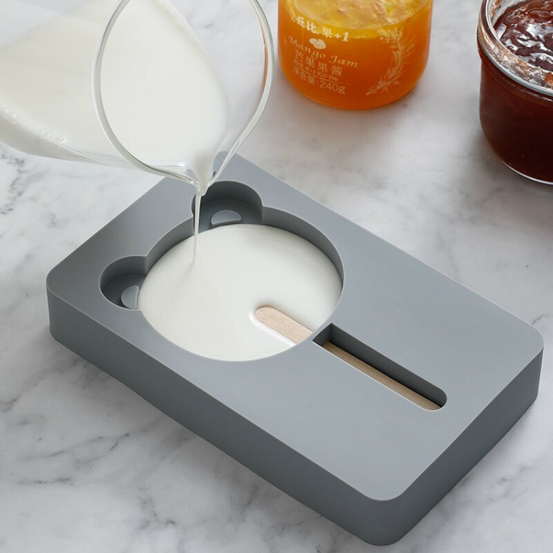 Japonia Wykonany ręcznie lód forma na krem silikonowy z pokrywką bohaterowie kreskówek kostka lodu DIY forma robić lodów na patyku sorbet lodowy