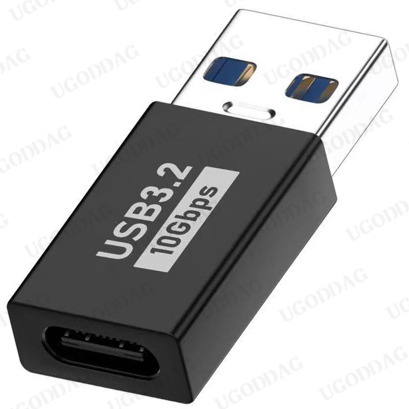 OTG Adapter USB 3.1 Type C Female To USB 3.0 Male Converter 10Gbps Type C to USB 3.0 90 Degrees Angled OTG Connector: Orange