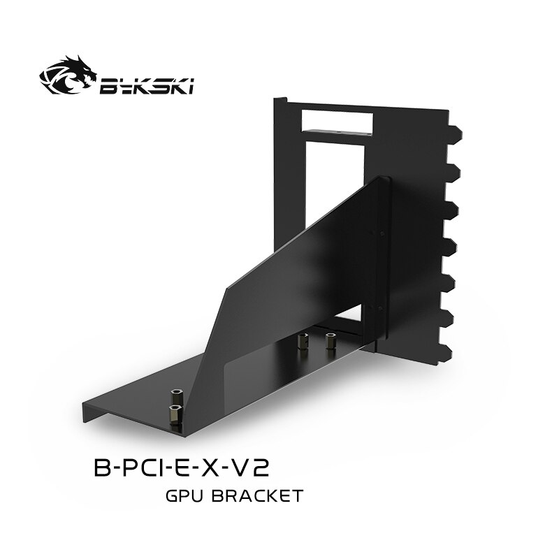 Bykski Support GPU Stand Graphics Card Vertical Holder With Extension Cable Fixed GPU Built-in Vertical Bracket Recvers Bracket: Only 7 Holes Bracket
