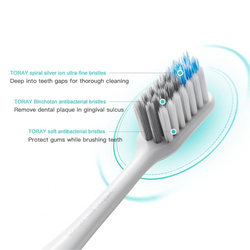 DR·BEI Toothbrush Ultra-fine Soft Bristles Gum Care Portable Bass Toothbrush for Travel
